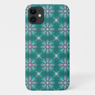 Artdeco Flowers in Retro Style iPhone 11 Case