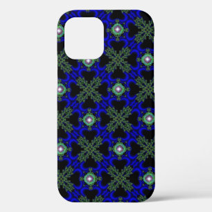 Artdeco Flowers in Retro Style iPhone 12 Case