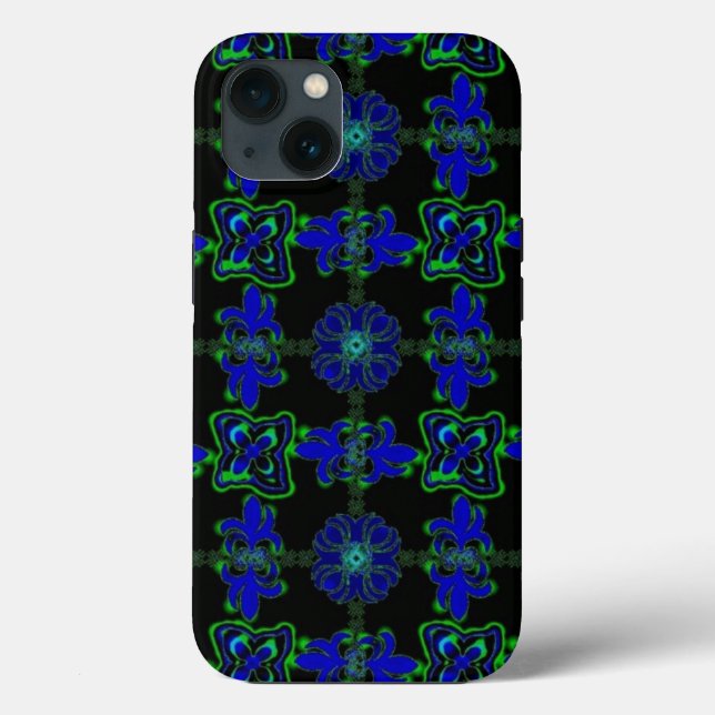 Artdeco Flowers in Retro Style Case-Mate iPhone Case (Back)