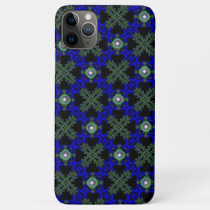 Artdeco Flowers in Retro Style iPhone 11 Pro Max Case