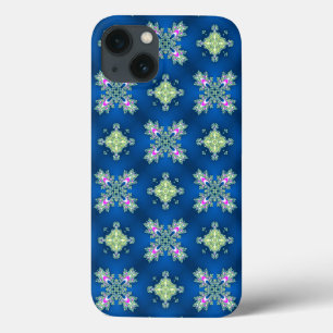 Artdeco Flowers in Retro Style iPhone 13 Case