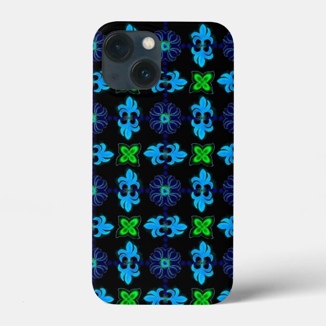 Artdeco Flowers in Retro Style Case-Mate iPhone Case (Back)