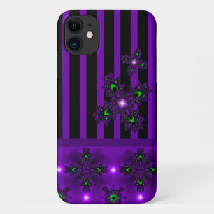 Artdeco Flowers in Retro Style iPhone 11 Case
