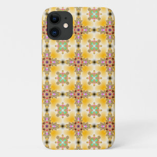 Artdeco Flowers in Retro Style iPhone 11 Case