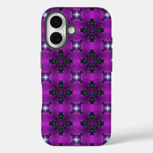 Artdeco Flowers in Retro Style iPhone 16 Case