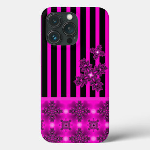 Artdeco Flowers in Retro Style iPhone 13 Pro Case
