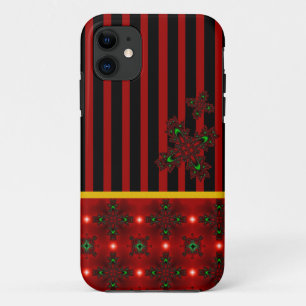 Artdeco Flowers in Retro Style iPhone 11 Case