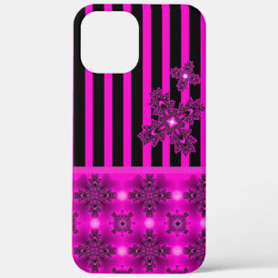 Artdeco Flowers in Retro Style iPhone 12 Pro Max Case