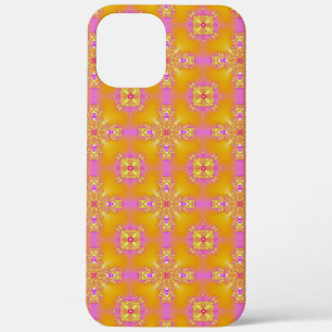 Artdeco Flowers in Retro Style iPhone 12 Pro Max Case