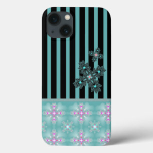 Artdeco Flowers in Retro Style iPhone 13 Case