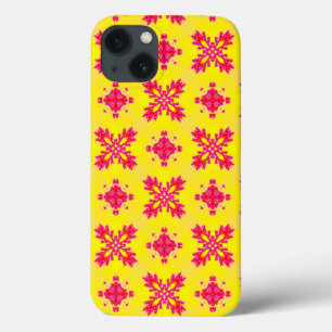 Artdeco Flowers in Retro Style iPhone 13 Case
