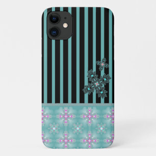 Artdeco Flowers in Retro Style iPhone 11 Case