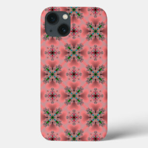 Artdeco Flowers in Retro Style iPhone 13 Case
