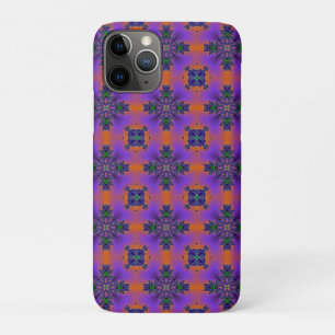 Artdeco Flowers in Retro Style iPhone 11 Pro Case