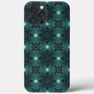 Artdeco Flowers in Retro Style iPhone 13 Pro Max Case