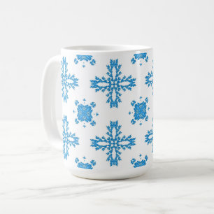 Artdeco Flowers in Retro Style Coffee Mug
