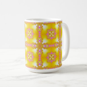 Artdeco Flowers in Retro Style Coffee Mug