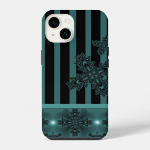 Artdeco Flowers in Retro Style iPhone 14 Case