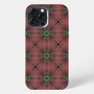 Artdeco Flowers in Retro Style iPhone 13 Pro Max Case