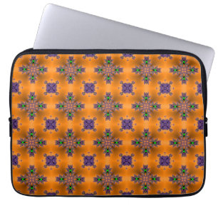 Artdeco Flowers in Retro Style Laptop Sleeve