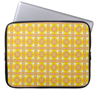 Artdeco Flowers in Retro Style Laptop Sleeve