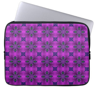Artdeco Flowers in Retro Style Laptop Sleeve