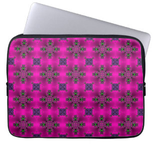 Artdeco Flowers in Retro Style Laptop Sleeve