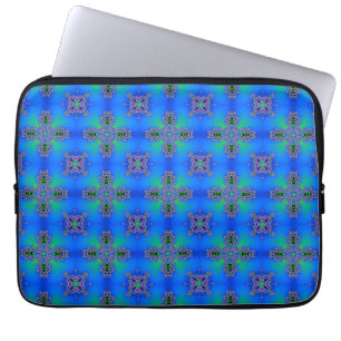 Artdeco Flowers in Retro Style Laptop Sleeve