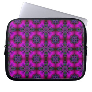 Artdeco Flowers in Retro Style Laptop Sleeve