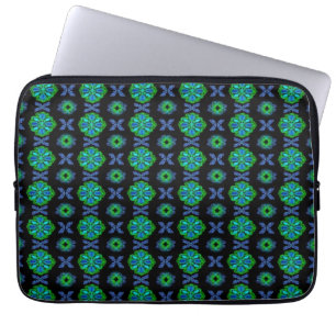 Artdeco Flowers in Retro Style Laptop Sleeve