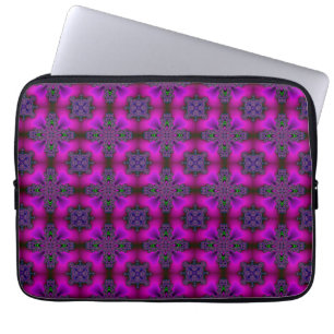Artdeco Flowers in Retro Style Laptop Sleeve