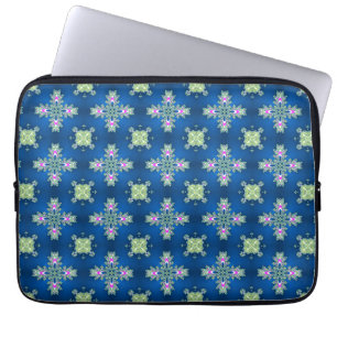 Artdeco Flowers in Retro Style Laptop Sleeve