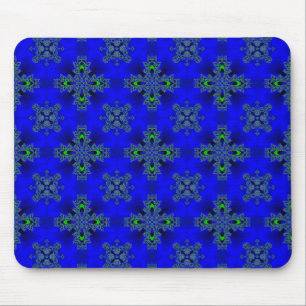 Artdeco Flowers in Retro Style Mouse Pad