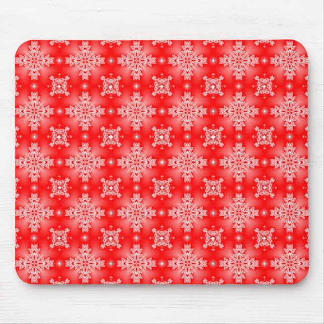 Artdeco Flowers in Retro Style Mouse Pad (Front)