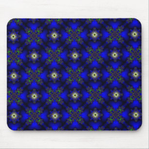 Artdeco Flowers in Retro Style Mouse Pad