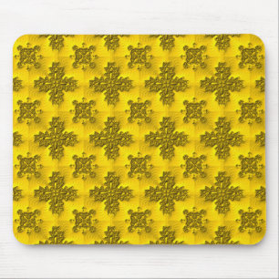 Artdeco Flowers in Retro Style Mouse Pad