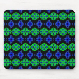Artdeco Flowers in Retro Style Mouse Pad