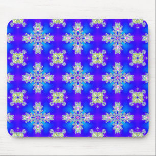 Artdeco Flowers in Retro Style Mouse Pad