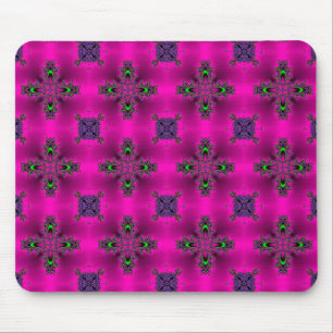 Artdeco Flowers in Retro Style Mouse Pad