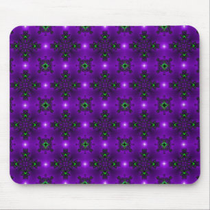 Artdeco Flowers in Retro Style Mouse Pad