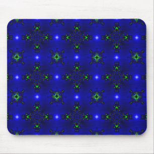 Artdeco Flowers in Retro Style Mouse Pad