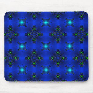 Artdeco Flowers in Retro Style Mouse Pad