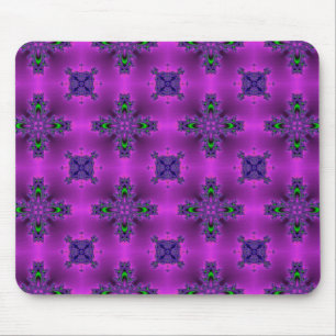 Artdeco Flowers in Retro Style Mouse Pad