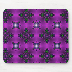 Artdeco Flowers in Retro Style Mouse Pad