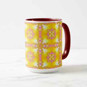Artdeco Flowers in Retro Style Mug