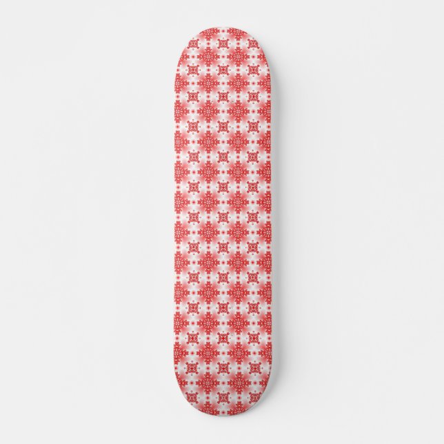 Artdeco Flowers in Retro Style Skateboard (Front)