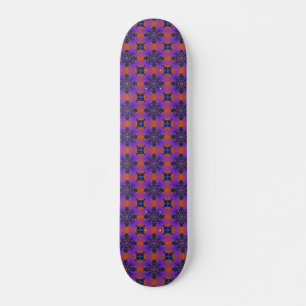 Artdeco Flowers in Retro Style Skateboard