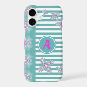 Artdeco Flowers in Retro Style with monogram