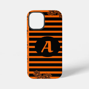 Artdeco Flowers in Retro Style with monogram iPhone 12 Mini Case