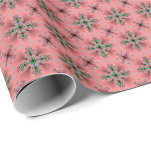 Artdeco Flowers in Retro Style Wrapping Paper